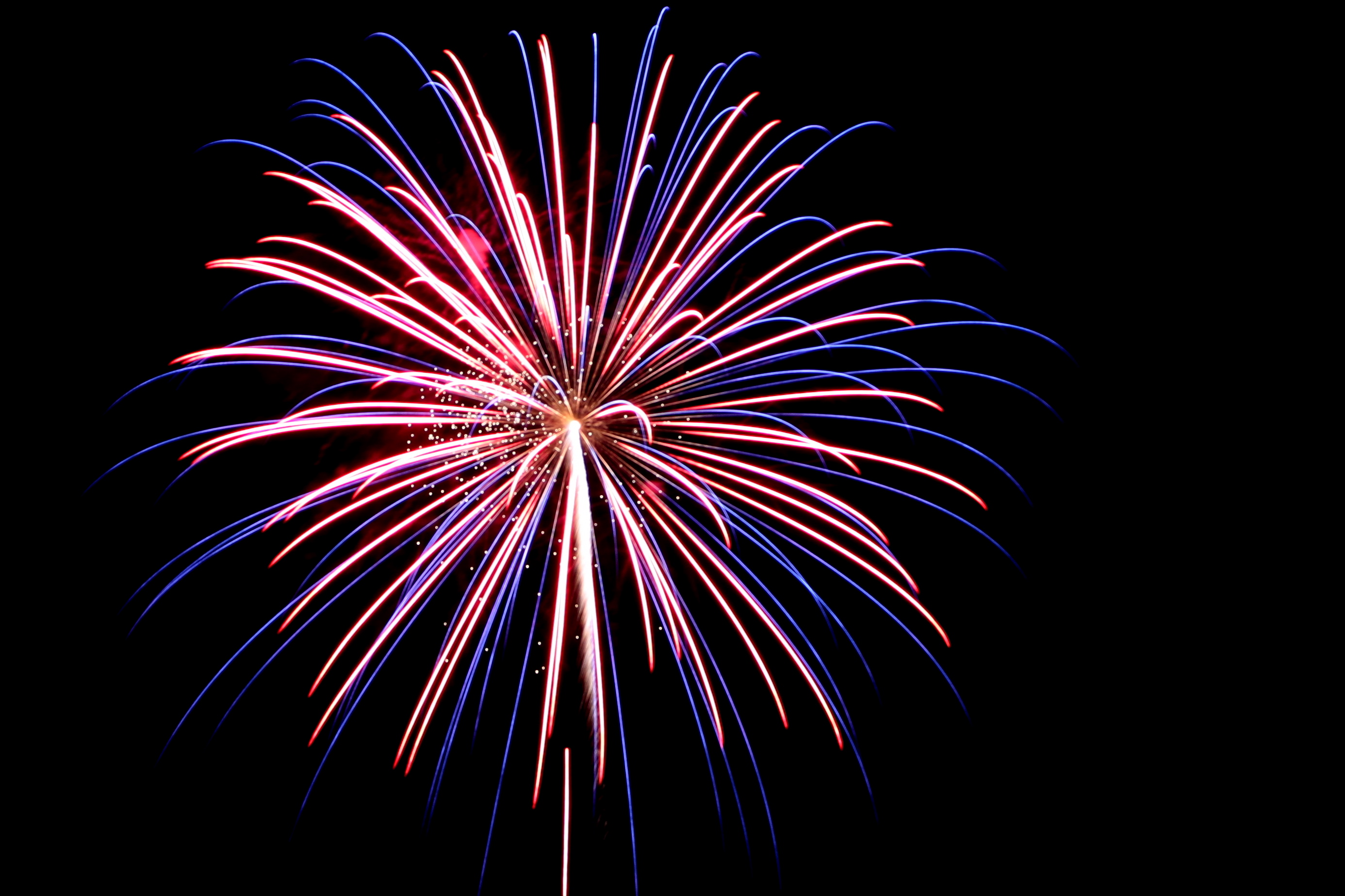 fireworks used to celebrate the new year.